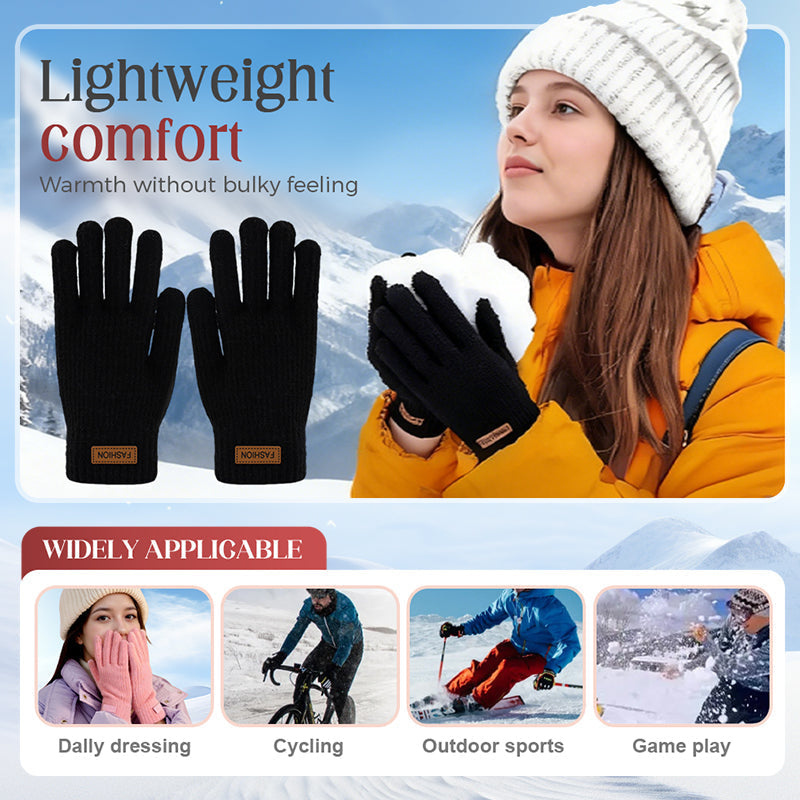 Warm Thermal Knitted Gloves with Touchscreen