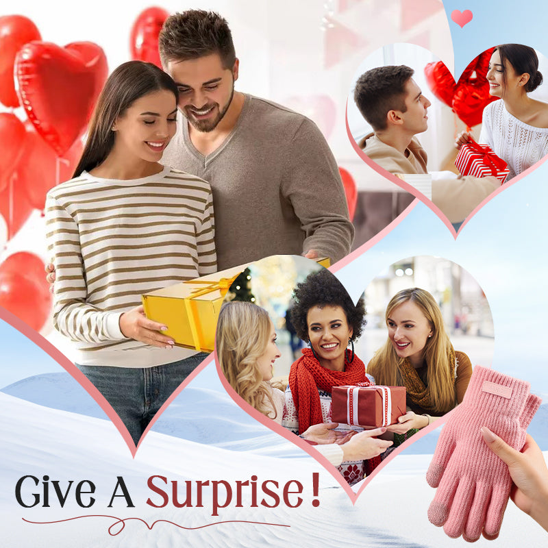 Warm Thermal Knitted Gloves with Touchscreen