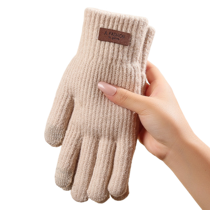 Warm Thermal Knitted Gloves with Touchscreen