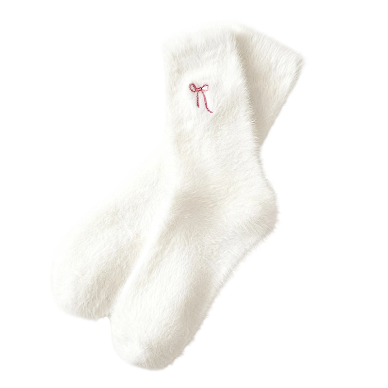 3 Pairs Women's Plush Mink Socks