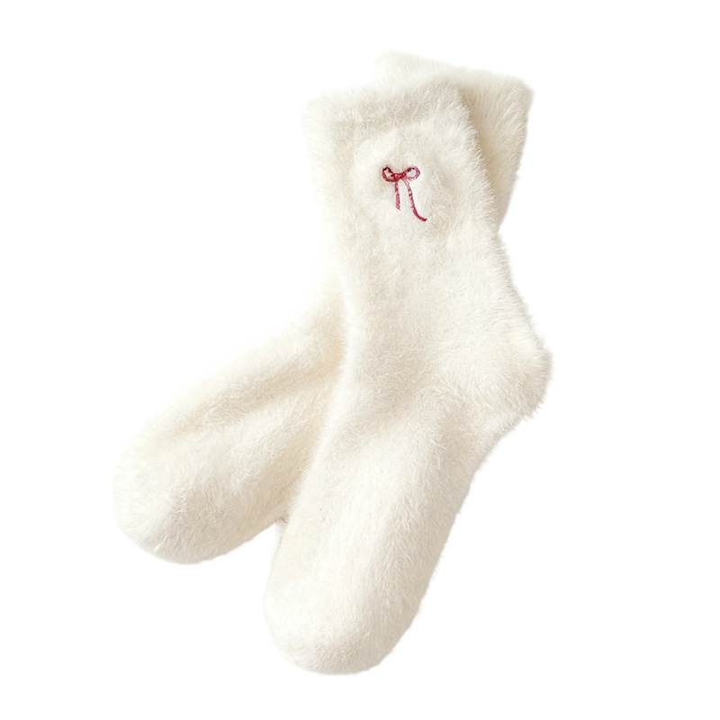 3 Pairs Women's Plush Mink Socks
