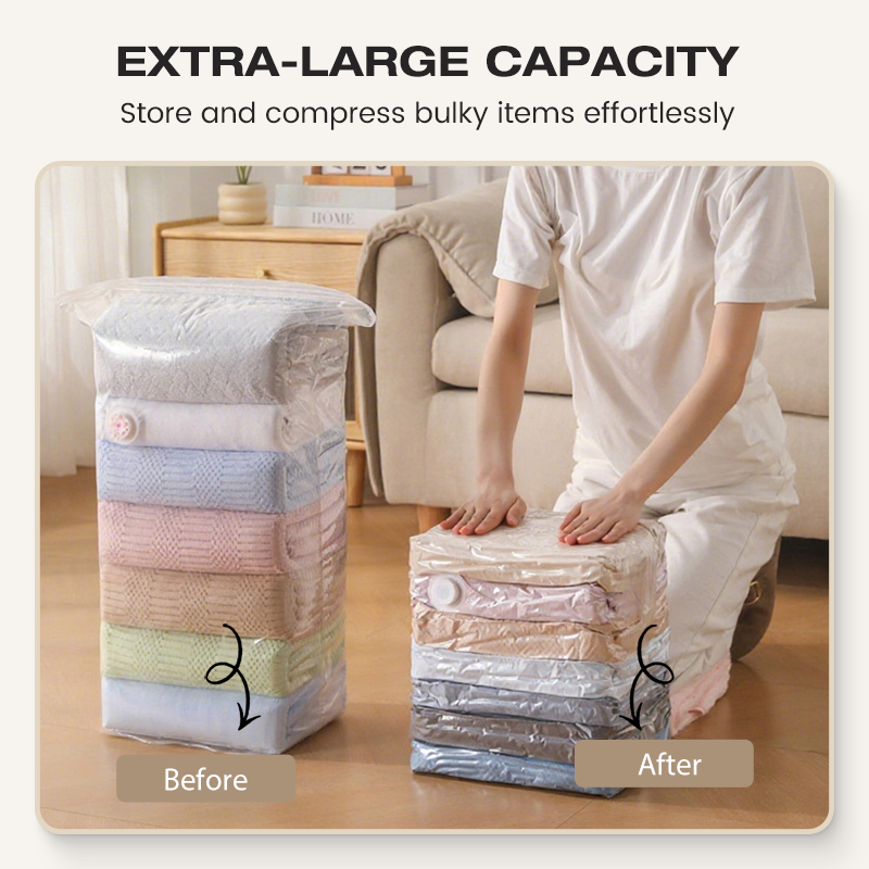 Large Vacuum Storage Bags Without Pump