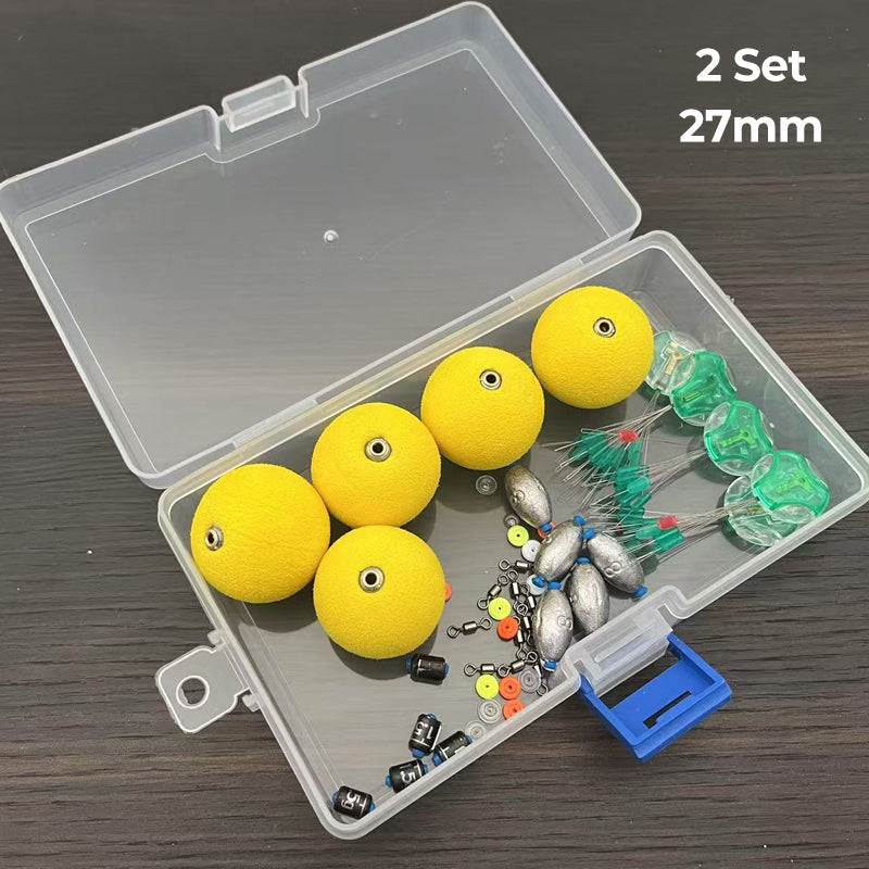 Complete Fishing Set with Floats, Sinkers and Rig Accessories