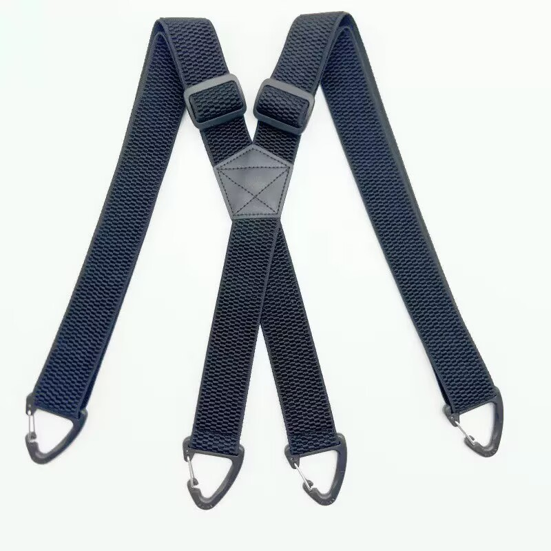 X-Shaped Suspenders for Men – Wide Elastic Straps, Heavy-Duty Clips & Fully Adjustable