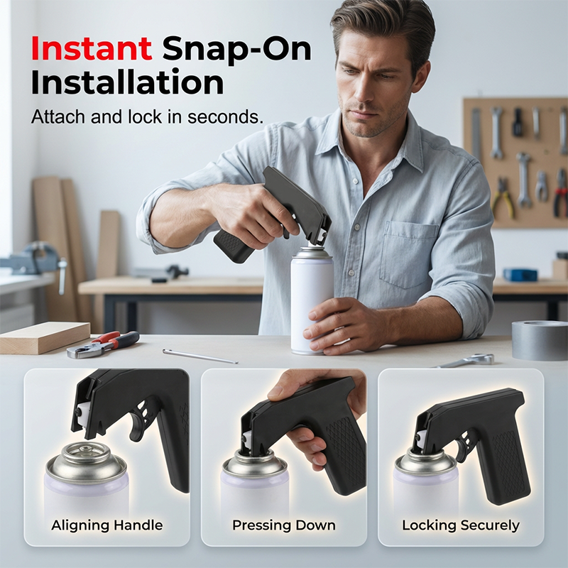 Aerosol Spray Trigger Handle – Comfortable Grip, Relieving and Universal Adjustable Design