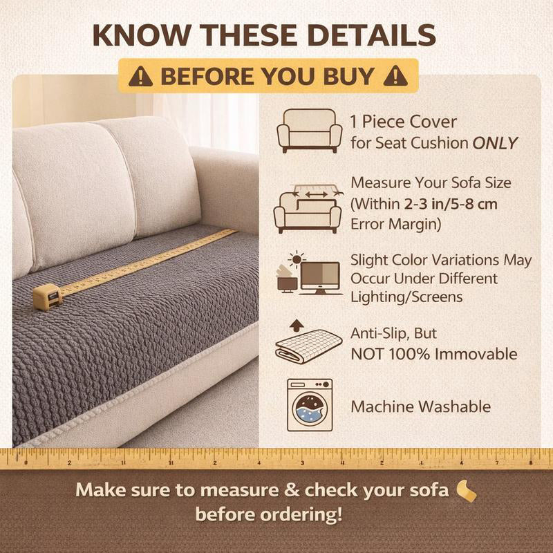 Thick Non-Slip Washable Sofa Cover: Durable, Easy Care and Perfect for Homes with Pets and Children