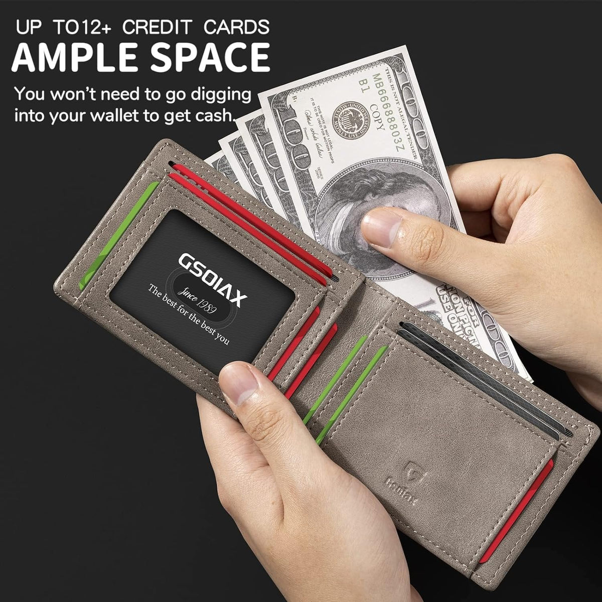 Men's Ultra Thin RFID Blocking Wallet