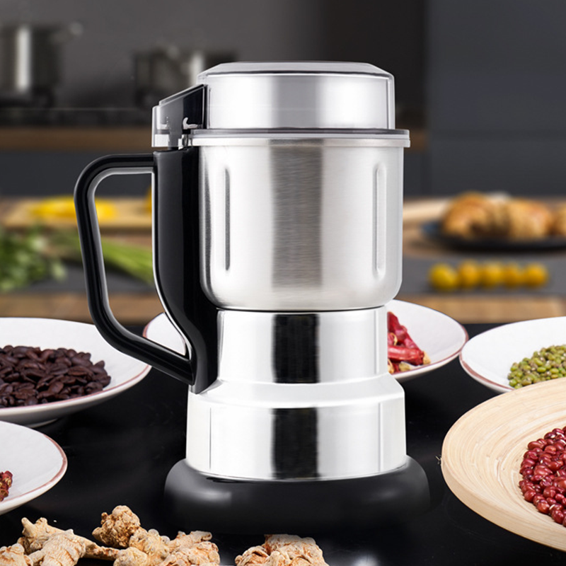 Compact Electric Superfine Grinding Mill - Stainless Steel Multi-Purpose Grain Spice Grinder, Electric Mill for Coffee Beans, Nuts, Herbs & Dry Seasonings for Home Kitchen
