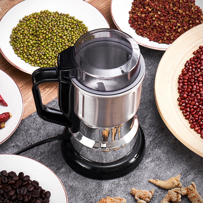Compact Electric Superfine Grinding Mill - Stainless Steel Multi-Purpose Grain Spice Grinder, Electric Mill for Coffee Beans, Nuts, Herbs & Dry Seasonings for Home Kitchen