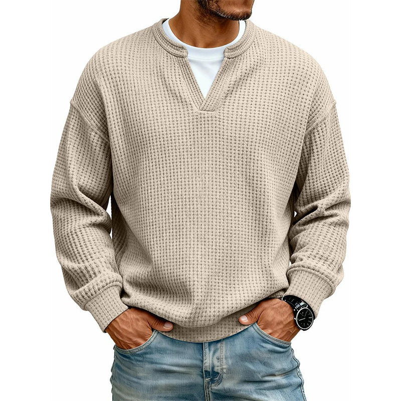 Structured Waffle Shirt for Men