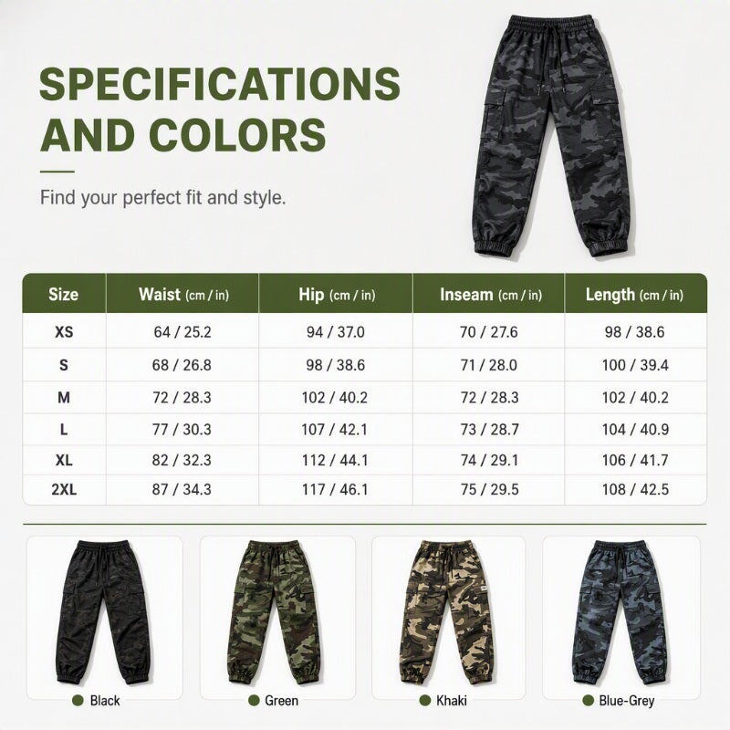 Women's Stretch High-Waist Cargo Joggers