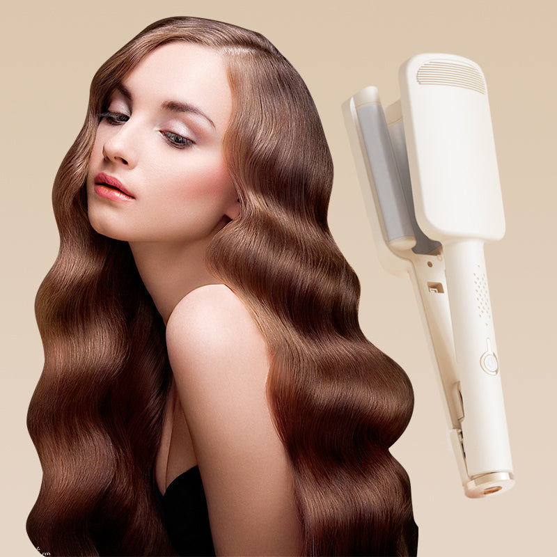 32mm Wave Curling Iron β Large Bouncy Curls, 4 Adjustable Heat Settings and Negative Ion Treatment β Salon-Quality Styling at Home