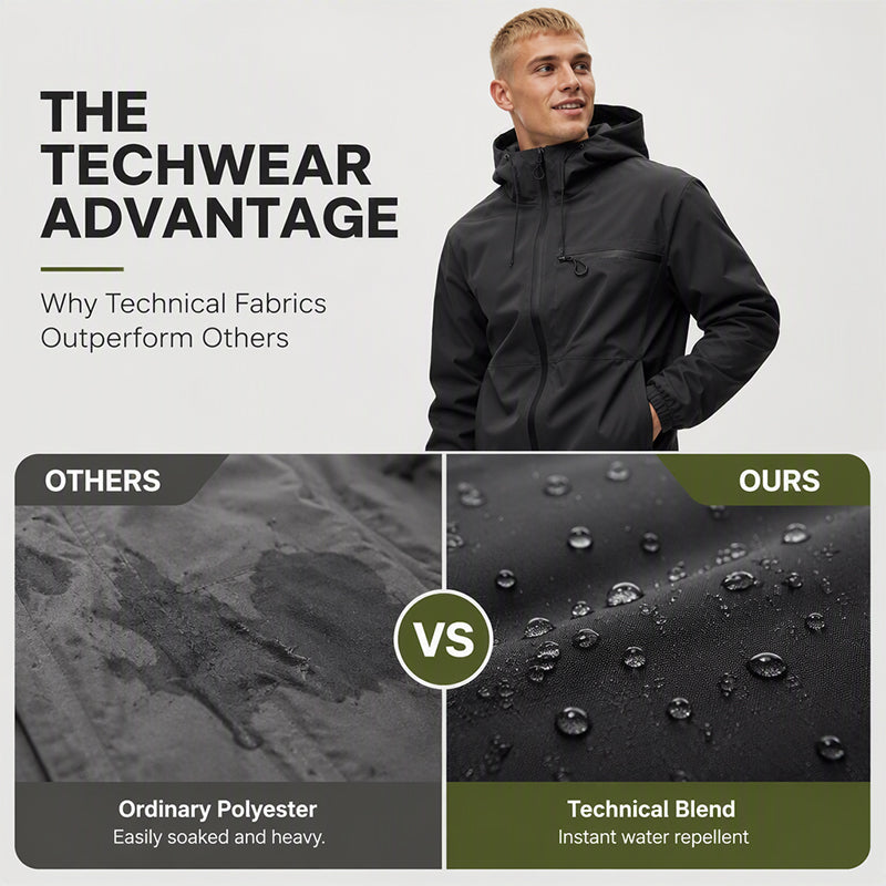 All-Weather Utility Men's Waterproof Oversized Hooded Jacket