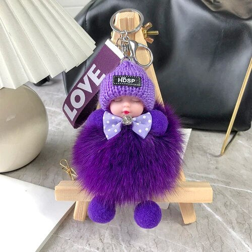 Soft Plush Doll Keyring – Cute and Cozy Charm for Bags, Keys and Gifts