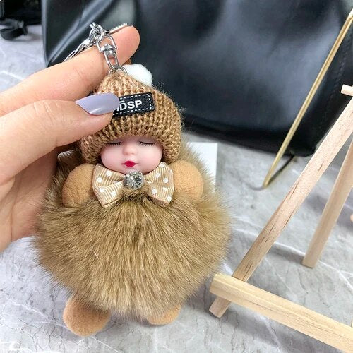 Soft Plush Doll Keyring – Cute and Cozy Charm for Bags, Keys and Gifts