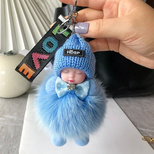Soft Plush Doll Keyring – Cute and Cozy Charm for Bags, Keys and Gifts
