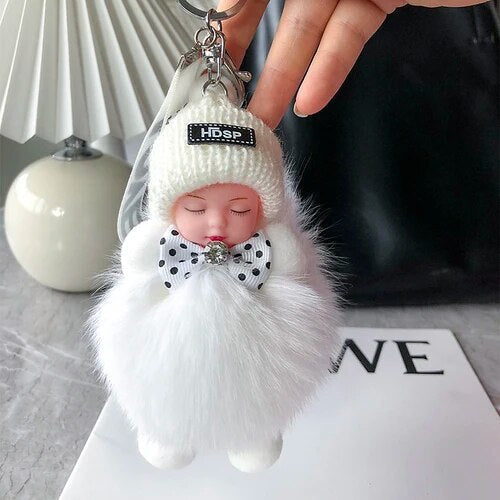 Soft Plush Doll Keyring – Cute and Cozy Charm for Bags, Keys and Gifts