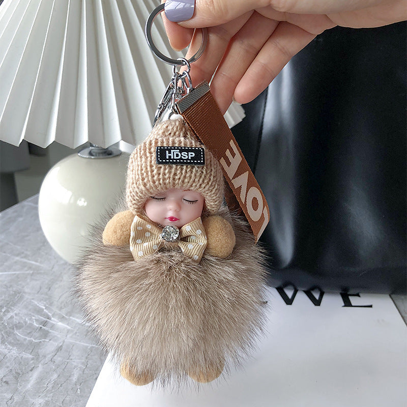 Soft Plush Doll Keyring – Cute and Cozy Charm for Bags, Keys and Gifts