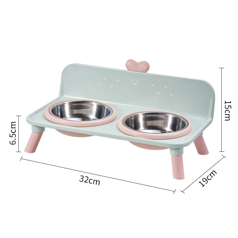 Elevated Pet Bowls โ Detachable & Double-Bowl Design