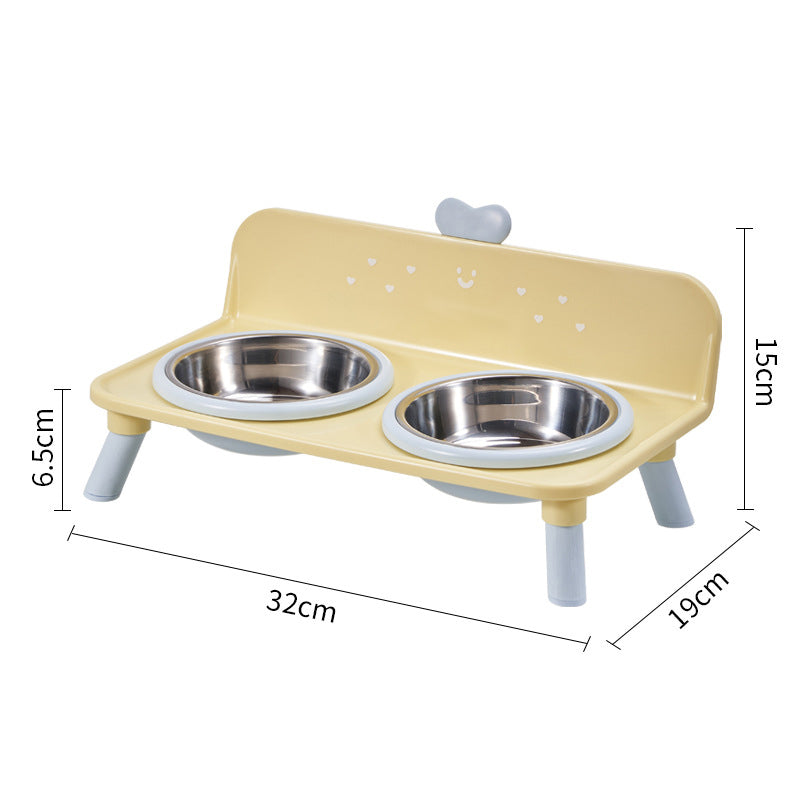 Elevated Pet Bowls โ Detachable & Double-Bowl Design