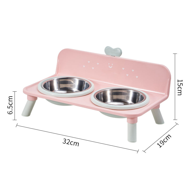 Elevated Pet Bowls โ Detachable & Double-Bowl Design