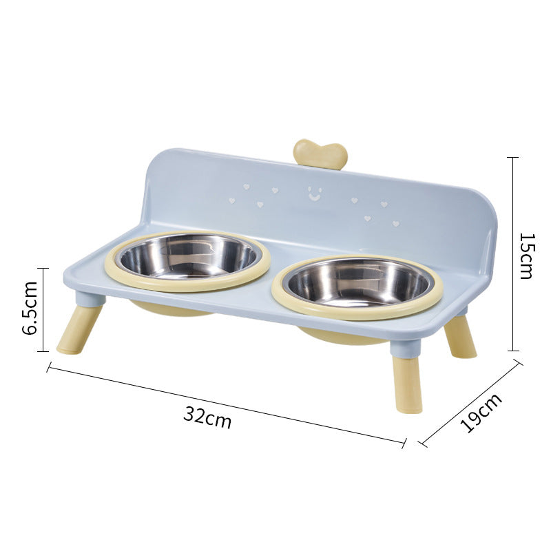 Elevated Pet Bowls โ Detachable & Double-Bowl Design