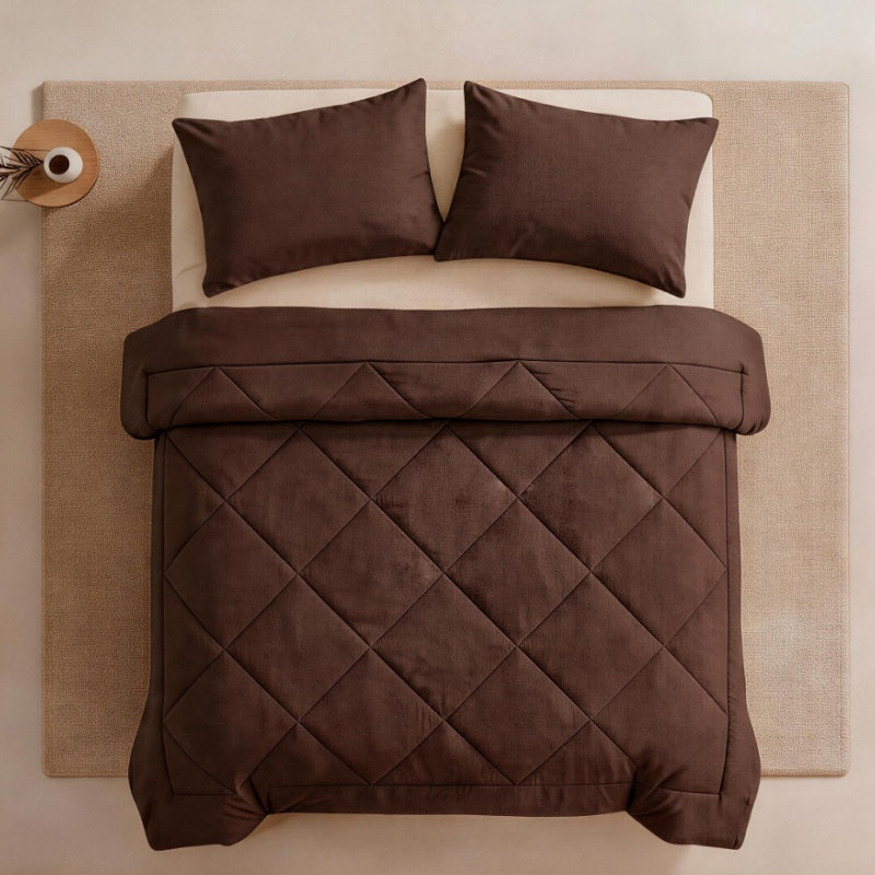 3-Piece Quilted Bedspread Set with Pillow Shams