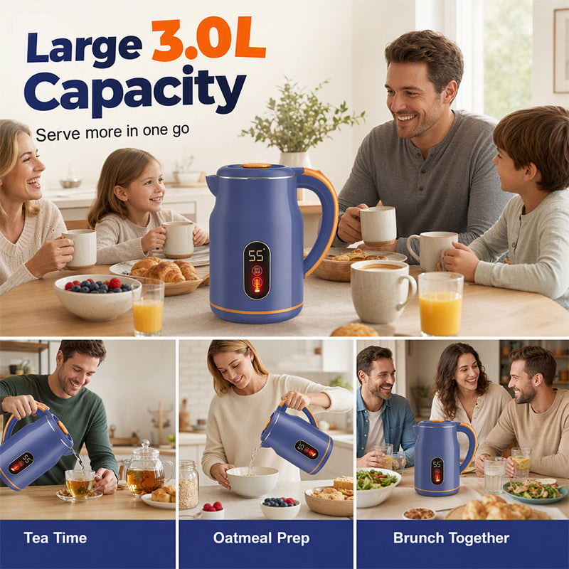 Smart Electric Kettle β Fast Boil, Constant Warmth, Safe Design