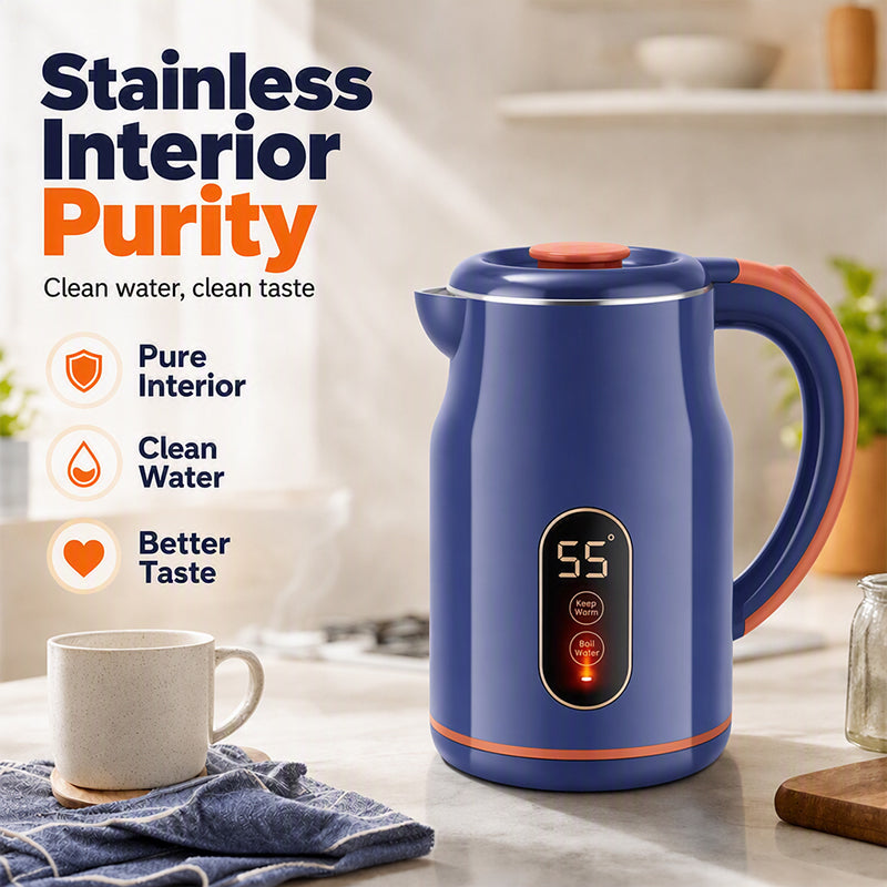 Smart Electric Kettle β Fast Boil, Constant Warmth, Safe Design