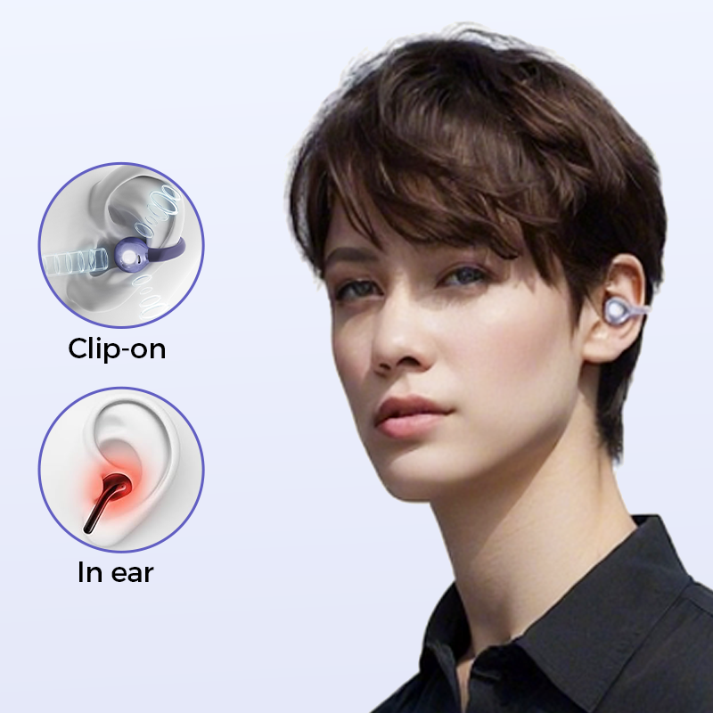 Clip-On Open Ear Bluetooth Earbuds