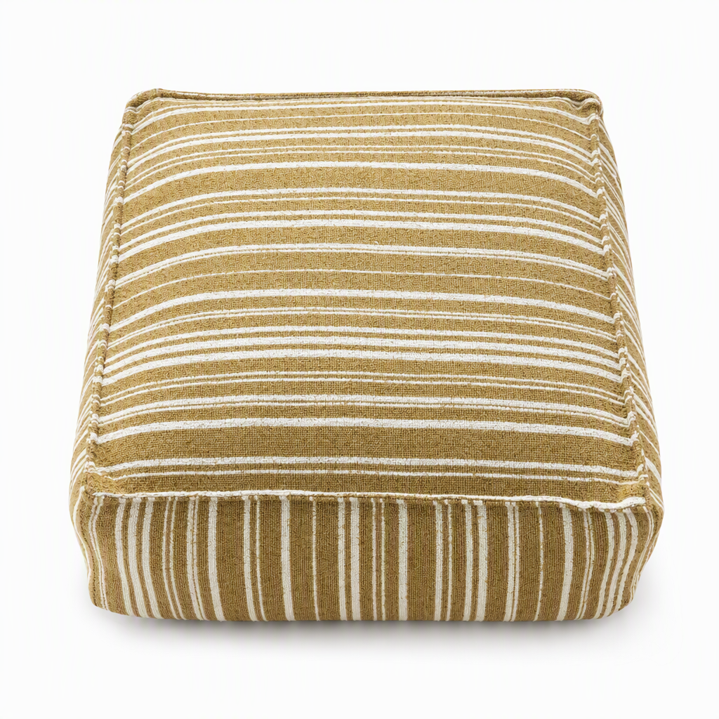 Storage Pouf Cover – Large Zipper, Washable & 45x45x23cm