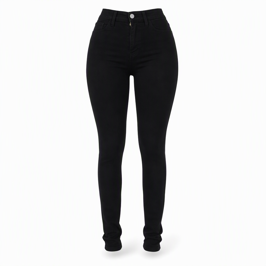 High-Waisted Stretch Pencil Pants