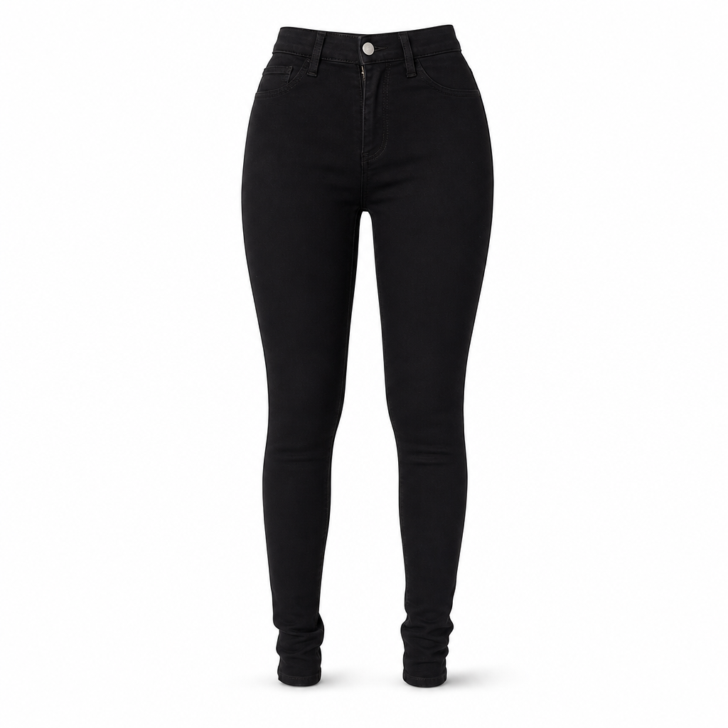 High-Waisted Stretch Pencil Pants