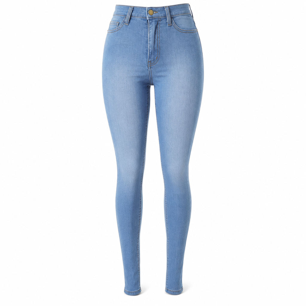 High-Waisted Stretch Pencil Pants
