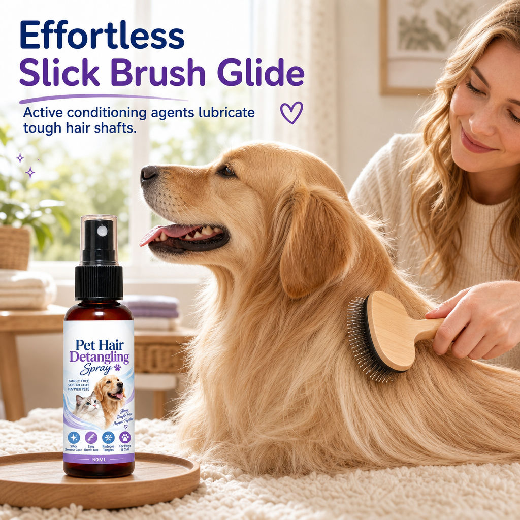Pet Detangling Spray, Dissolves Matted Fur
