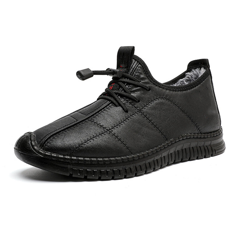Men's Plush-Lined Non-Slip Walking Shoes