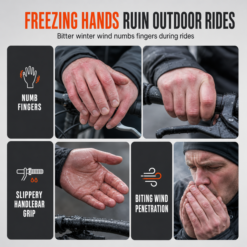 Waterproof Winter Cycling Gloves for Women and Men