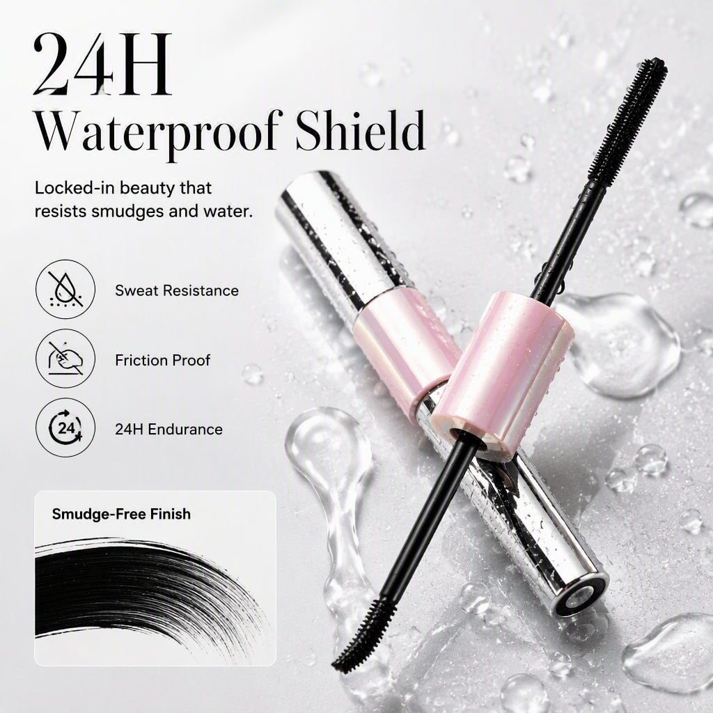 Waterproof Volumizing Mascara with Double Brush