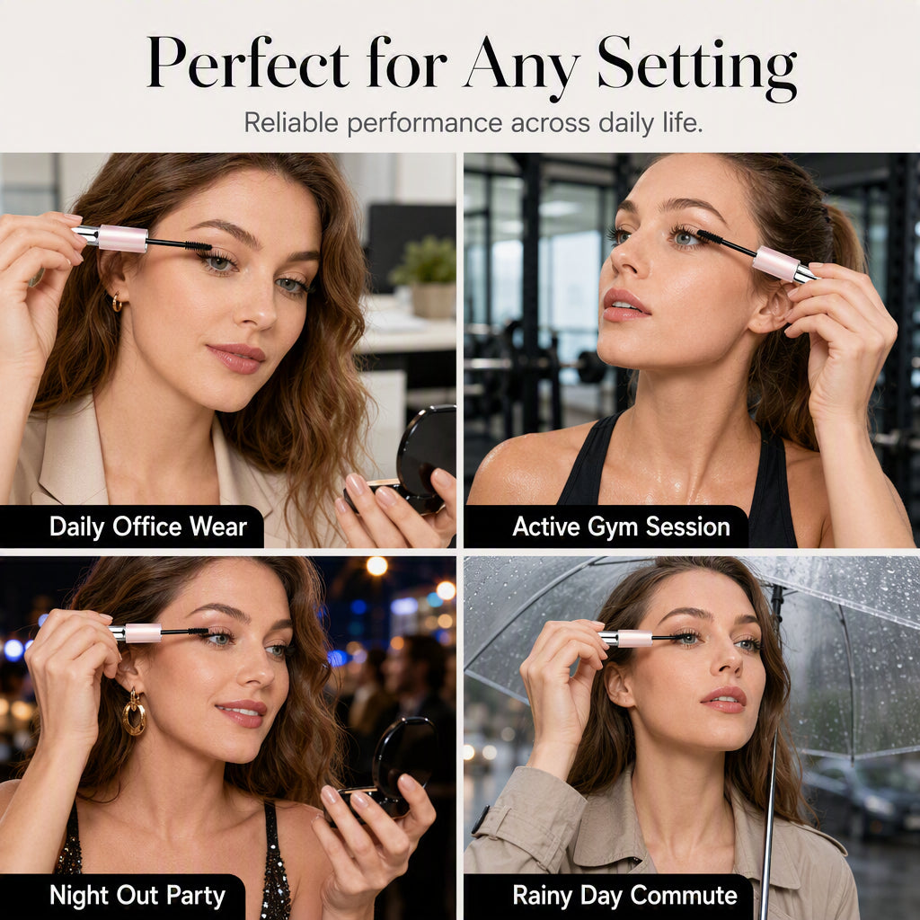 Waterproof Volumizing Mascara with Double Brush