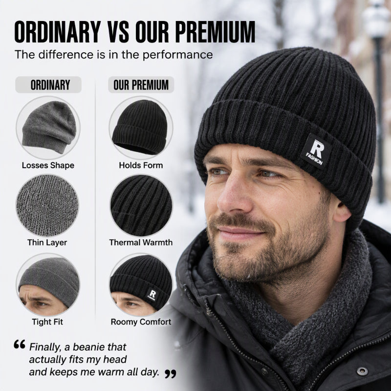 Men's Slouchy Knit Warm Skull Cap