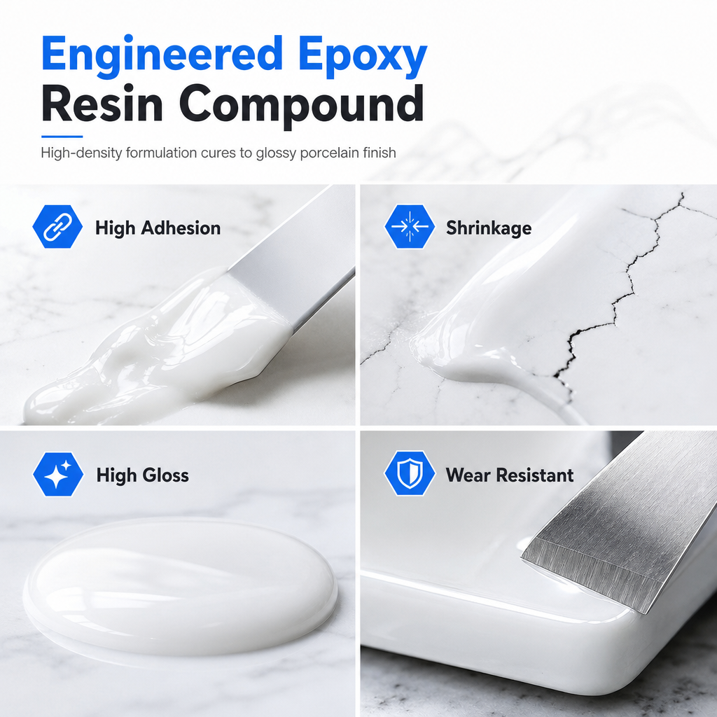 Fast-Drying Repair Paste for Tiles and Ceramics