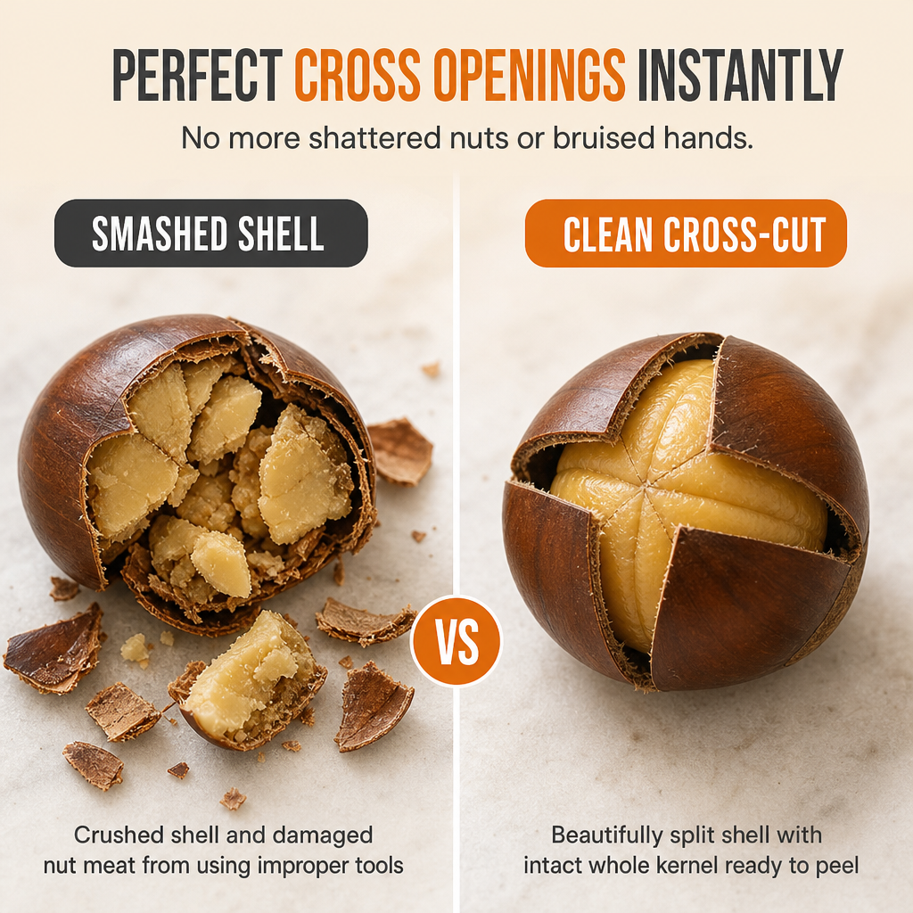 Stainless Steel Nut and Chestnut Cracker