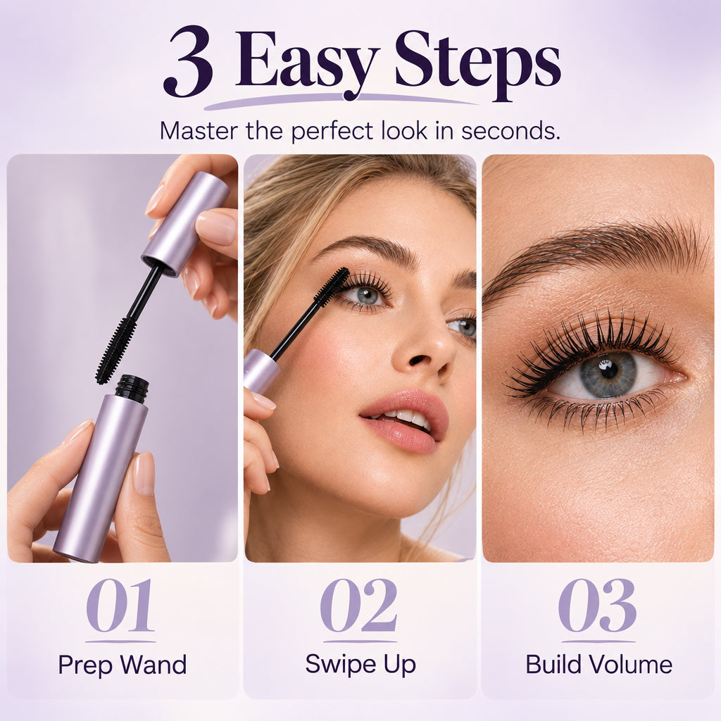Waterproof Lengthening and Volumizing Long-lasting Mascara