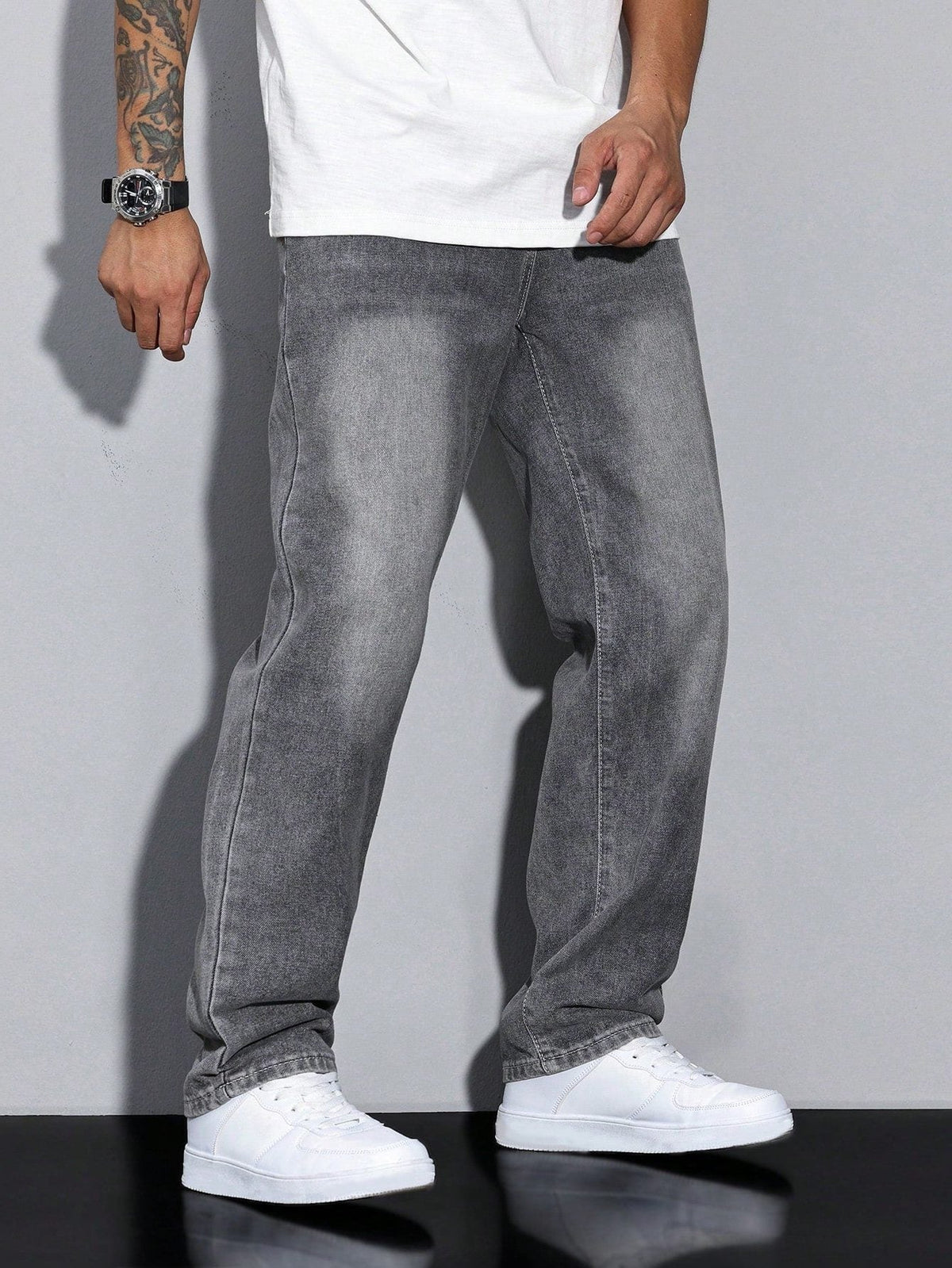 Men's Jeans Straight Leg β Straight Fit Denim Trousers