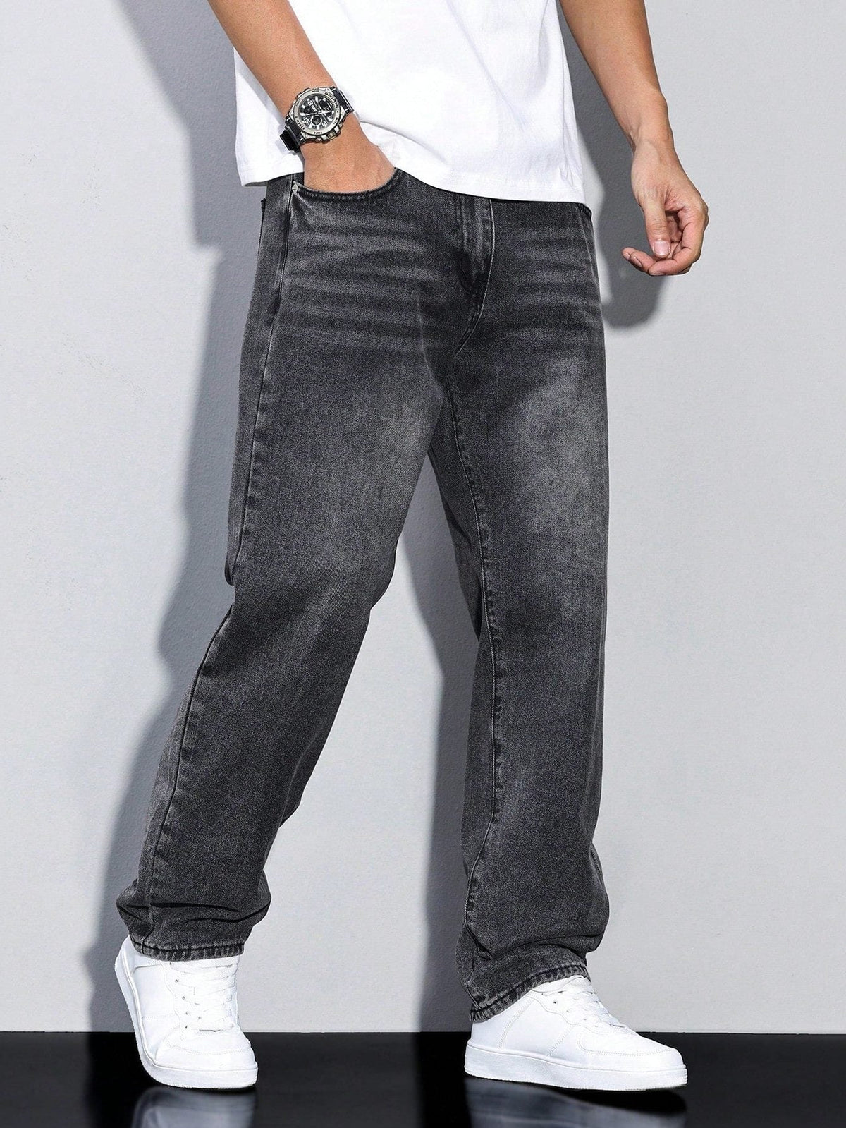 Men's Jeans Straight Leg β Straight Fit Denim Trousers