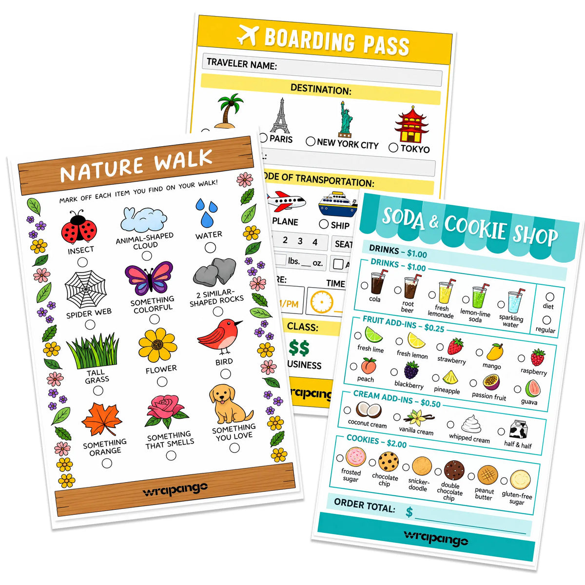 Play Pretend Notepads