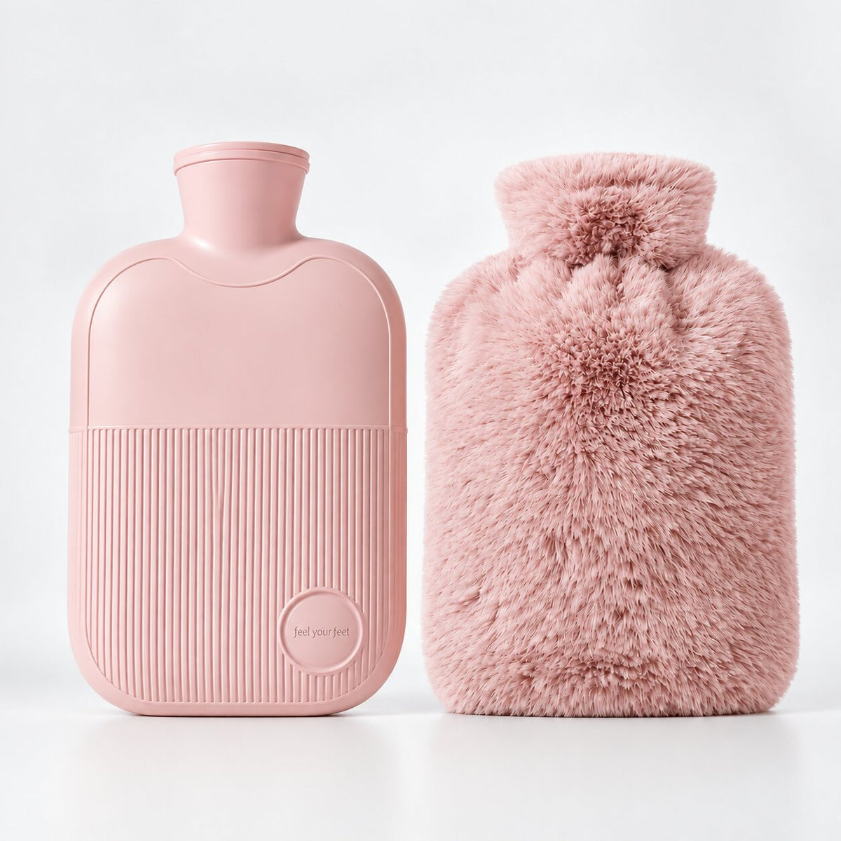 Hot Water Bottle with Soft Fabric Cover