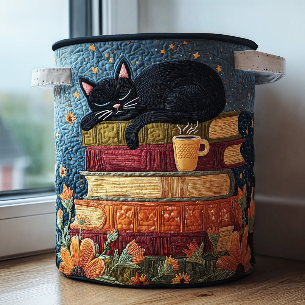 Quilted Animal-Print Foldable Storage Basket