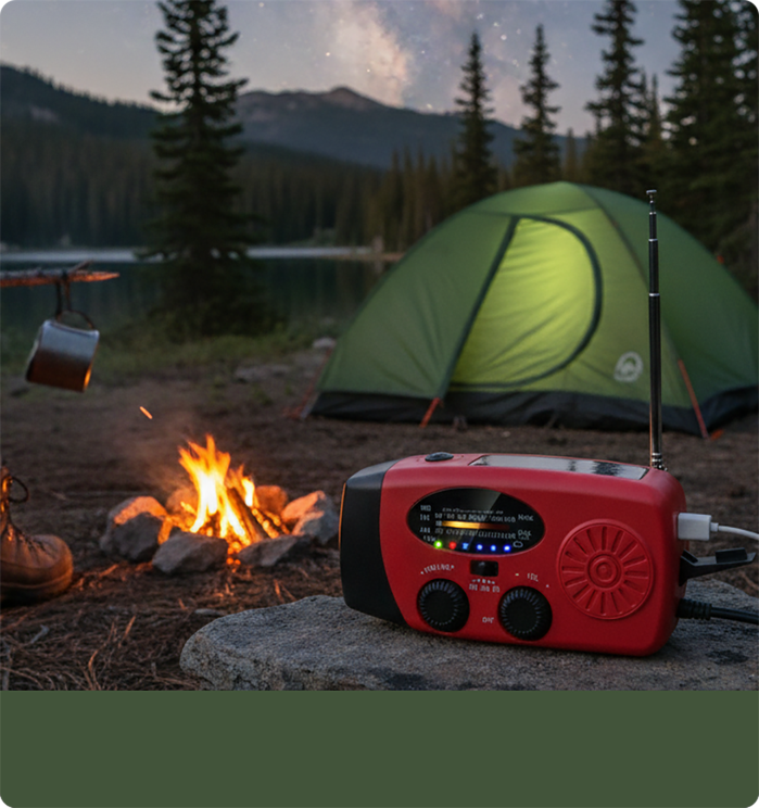 Multifunctional Portable Solar Emergency Radio