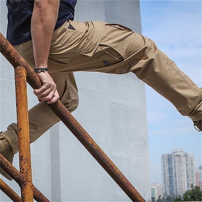 Men's Tactical Trousers with Waterproof and Windproof Protection for Outdoor Use